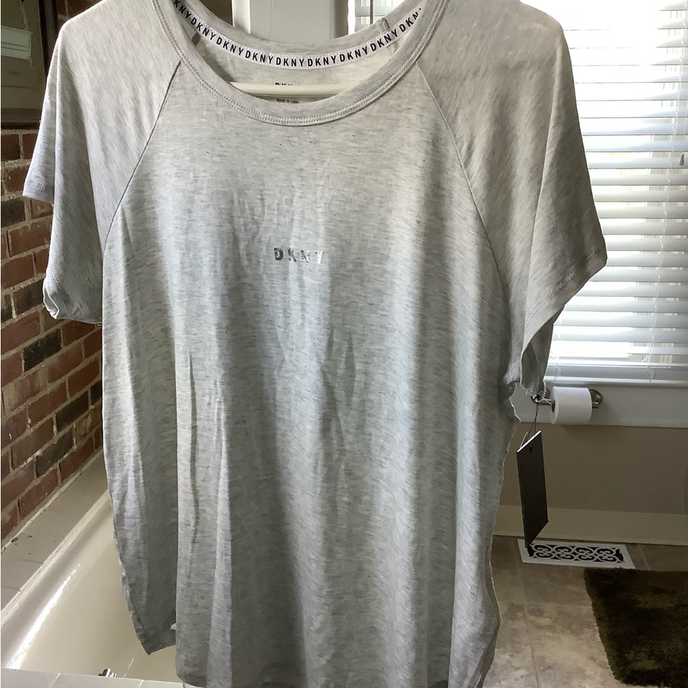 NWT DKNY gray pajama top